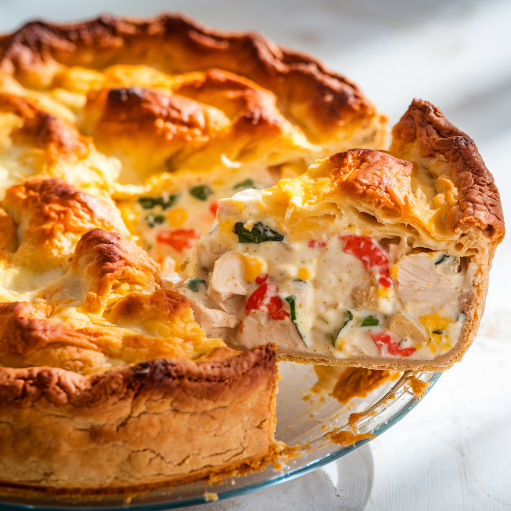 Essa torta de frango com requeijão é a mais cremosa que você já provou!